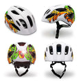 Load image into Gallery viewer, Crazy Safety Bicycle helmet Graffiti Splash children's helmet with light