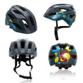 Load image into Gallery viewer, Crazy Safety Bicycle helmet Graffiti Splash children's helmet with light