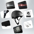 Load image into Gallery viewer, Crazy Safety Bicycle helmet Matte black / L (55cm-61cm) PINE e-bike bicycle helmet