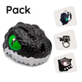 Load image into Gallery viewer, Crazy Safety Bicycle helmet Product bundle: Black dragon bike helmet, dragon backpack, cycling gloves, and dragon ring bell for children