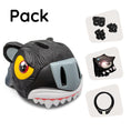 Load image into Gallery viewer, Crazy Safety Bicycle helmet Product bundle: Black panther bicycle helmet, protective gear, lock, and cycling gloves for kids