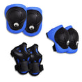 Load image into Gallery viewer, Crazy Safety Bicycle helmet Product bundle: Blue dino bike helmet, protective gear, lock, and cycling gloves for kids.