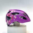 Load and play video in Gallery viewer, Purple Heart Crazy Safety Kids’ Bicycle Helmet Featuring a Powerful Rechargeable Rear Light, Perfect for Children Aged 6 to 12 Years