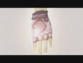 Load and play video in Gallery viewer, White Comfortable and Stylish Bicycle Gloves for Kids with Reflective Eye Design, Offering Safety and Fun on Every Ride