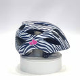 Load and play video in Gallery viewer, Stripes Crazy Safety Kids’ Bicycle Helmet Featuring a Powerful Rechargeable Rear Light, Perfect for Children Aged 6 to 12 Years