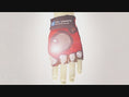 Load and play video in Gallery viewer, Red Comfortable and Stylish Bicycle Gloves for Kids with Reflective Eye Design, Offering Safety and Fun on Every Ride