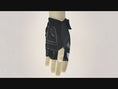 Load and play video in Gallery viewer, Black Comfortable and Stylish Bicycle Gloves for Kids with Reflective Eye Design, Offering Safety and Fun on Every Ride