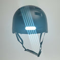 Load and play video in Gallery viewer, Black Bicycle Helmet with Built-In Rechargeable Front and Rear Lights, Designed for Enhanced Visibility and Safety for Both Men and Women