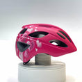 Load and play video in Gallery viewer, Red Heart Crazy Safety Kids’ Bicycle Helmet Featuring a Powerful Rechargeable Rear Light, Perfect for Children Aged 6 to 12 Years