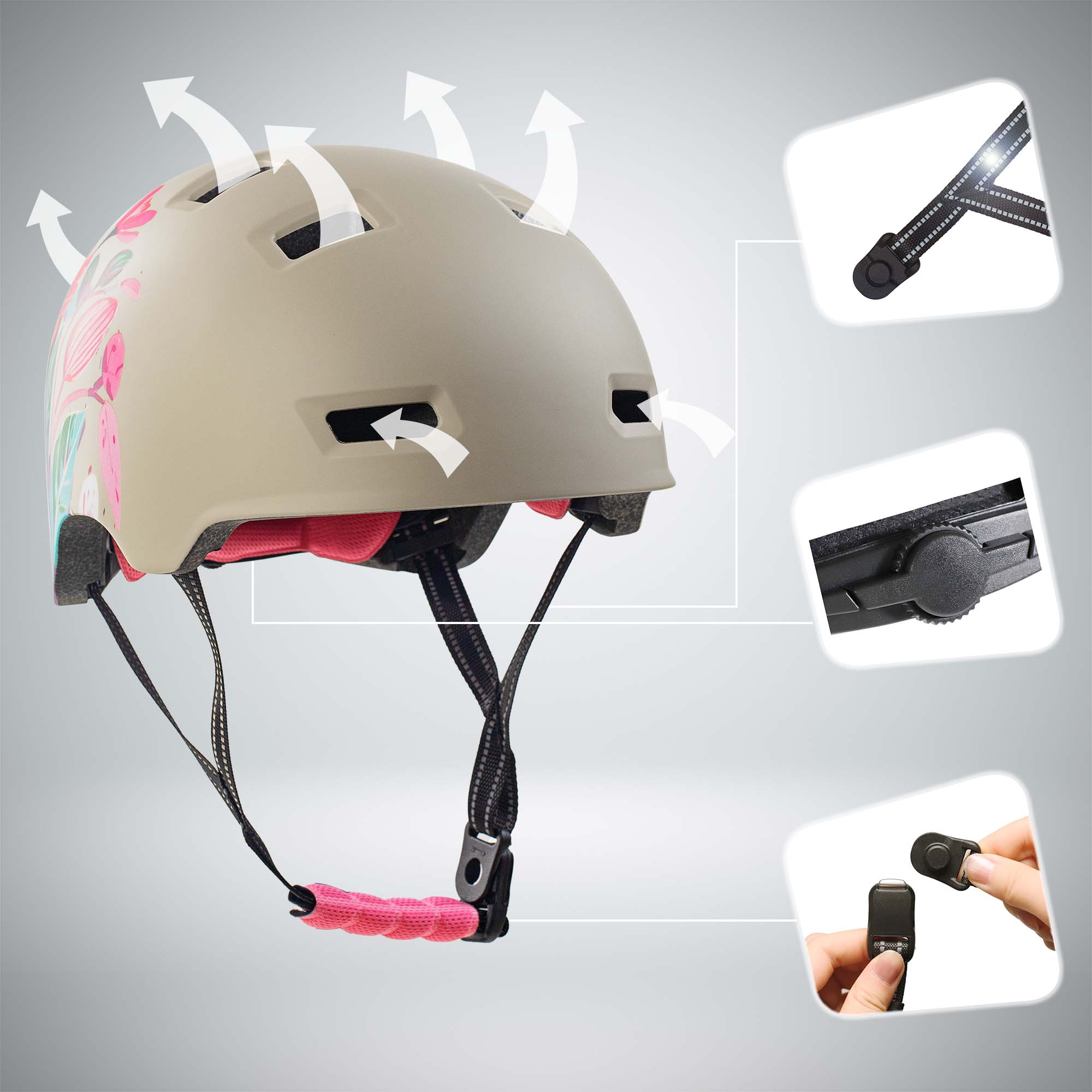 RAMPAGE skater bicycle helmet - Belle