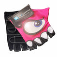 Bild in Galerie-Betrachter laden, Crazy Safety Bicycle gloves Pink Cycling gloves with reflective eyes
