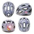 Laad afbeelding in Galerij weergave, Crazy Safety Bicycle helmet Heartbeat Stripes children's helmet with light
