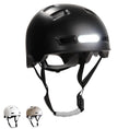 Bild in Galerie-Betrachter laden, Crazy Safety Bicycle helmet Matte black / M (54-57cm) Vertigo urban bicycle helmet with front and rear lights
