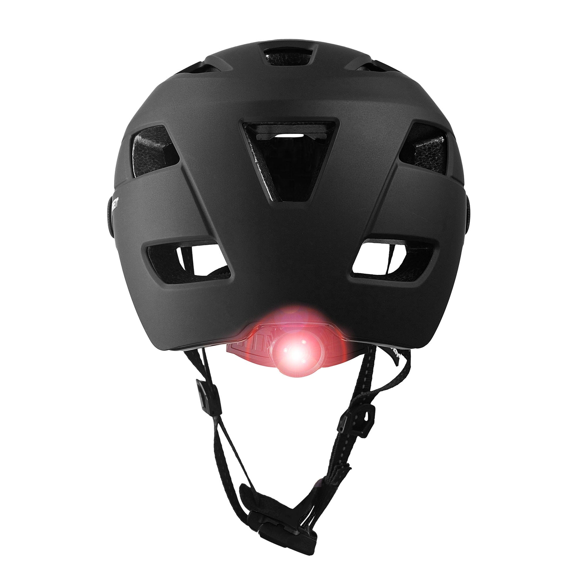 Crazy Safety Bicycle helmet Matte black / M/L (55-61cm) OAK E-Bike bicycle helmet with UV visor, LED lights, reflective straps, and Fidlock buckle