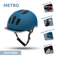 Load image into Gallery viewer, Crazy Safety Bicycle helmet METRO urban bicycle helmet with light
