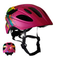 Laad afbeelding in Galerij weergave, Crazy Safety Bicycle helmet Pink Splash / M (54-58cm) Wild Brush children's helmet with light
