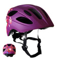 Laad afbeelding in Galerij weergave, Crazy Safety Bicycle helmet Purple Heart / M (54-58cm) Heartbeat Stripes children's helmet with light
