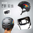 Laad afbeelding in Galerij weergave, Crazy Safety Bicycle helmet RAMPAGE skater bicycle helmet - Urban
