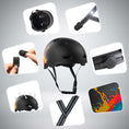 Laad afbeelding in Galerij weergave, Crazy Safety Bicycle helmet RAMPAGE skater bicycle helmet - Urban
