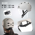 Load image into Gallery viewer, Crazy Safety Bicycle helmet Vertigo urban bicycle helmet with front and rear lights
