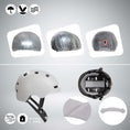 Load image into Gallery viewer, Crazy Safety Bicycle helmet Vertigo urban bicycle helmet with front and rear lights
