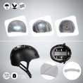 Load image into Gallery viewer, Crazy Safety Bicycle helmet Vertigo urban bicycle helmet with front and rear lights
