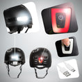 Load image into Gallery viewer, Crazy Safety Bicycle helmet Vertigo urban bicycle helmet with front and rear lights
