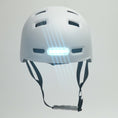 Load and play video in Gallery viewer, Vertigo urban bicycle helmet with front and rear lights
