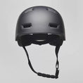 Video in Galerie-Betrachter laden und wiedergeben, Black Skater-Style Bicycle Helmet with Reflective Safety Buckle and Straps, Ideal for Men, Women, Teenagers, and Adults – Crazy Safety
